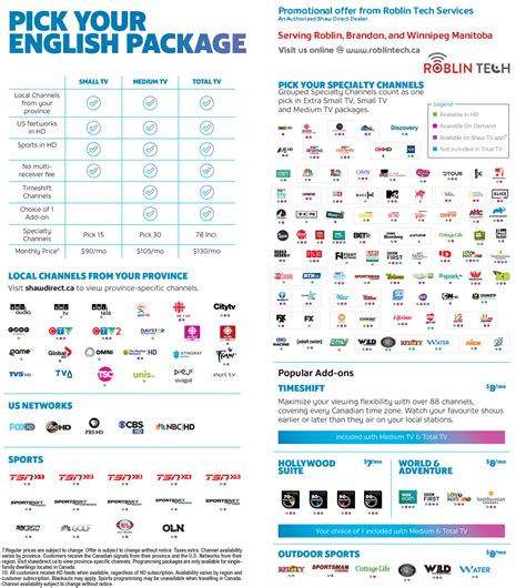 shaw 4k tv channels.